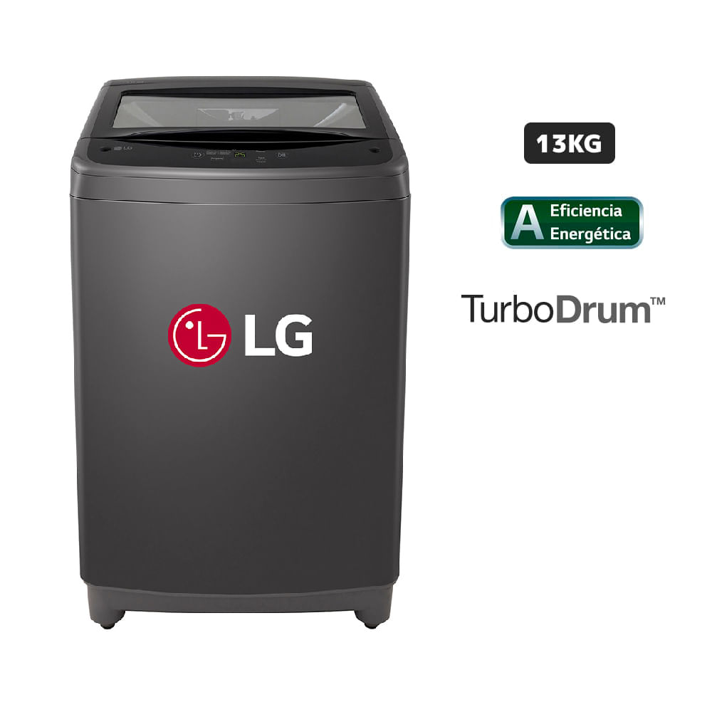 Lavadora LG Carga Superior 13Kg WT13BVTB Negro Claro
