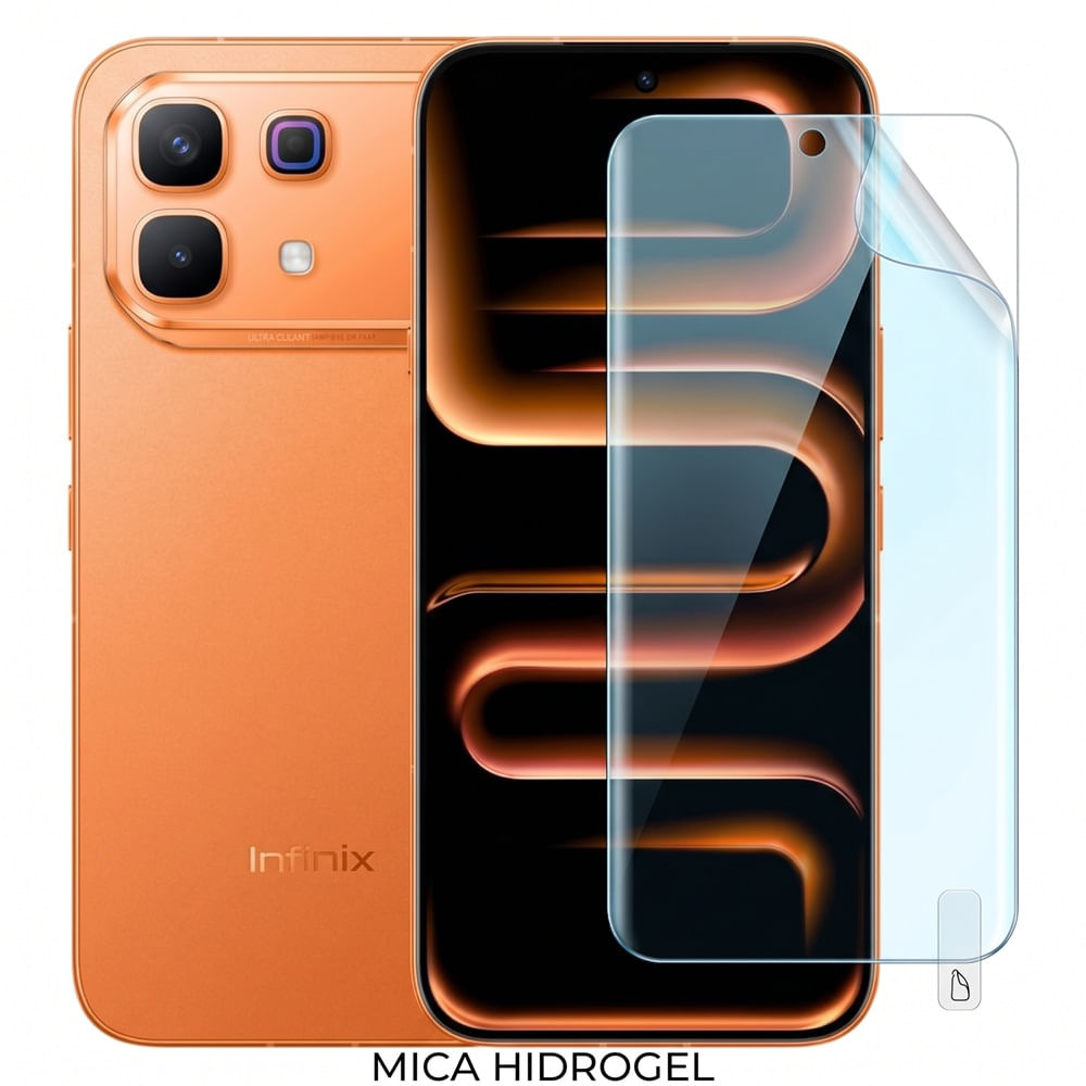 Infinix Note 60 Pro 5G 8Gb Ram Solar Orange 256Gb Rom con Mica Hidrogel Registrado