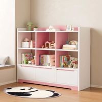 Estante Librero Jasmine Rosa y Blanco - Masiva Home