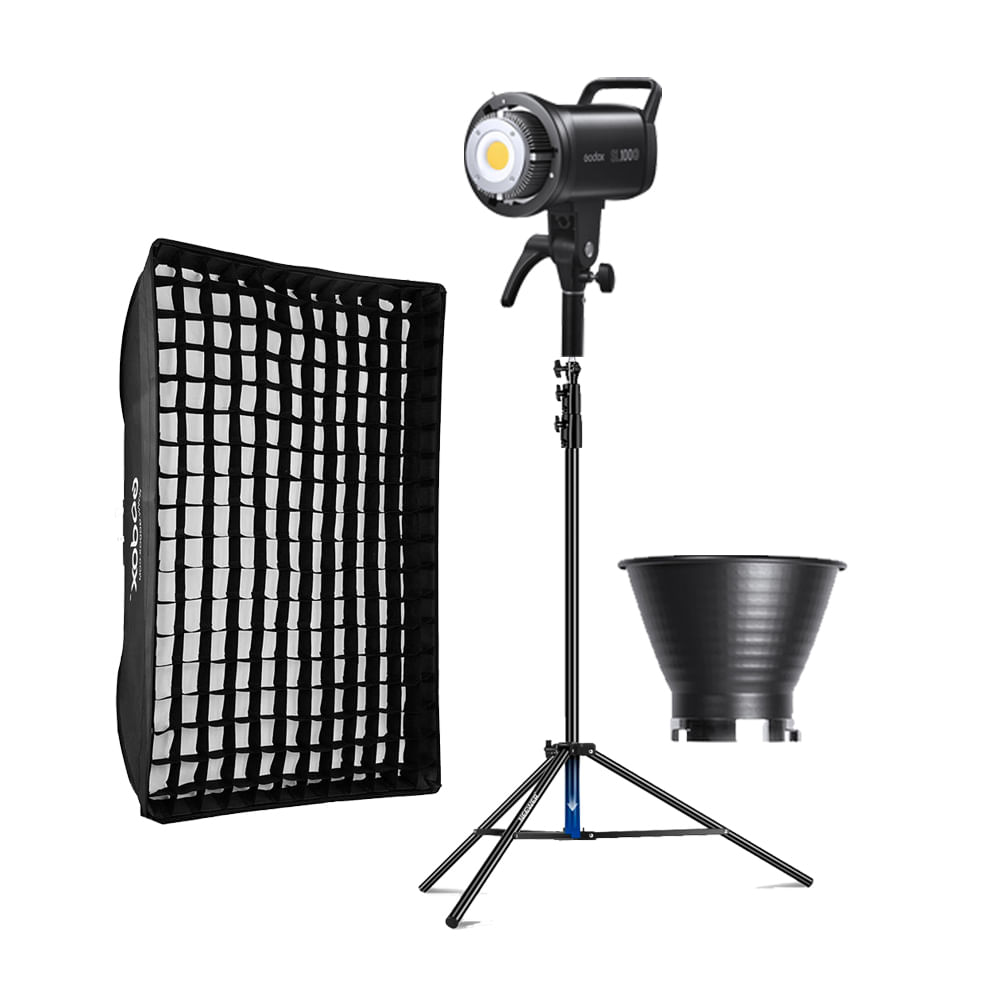 Combo Luz Continua Godox Concept SL100D  Parante  Softbox FW80120