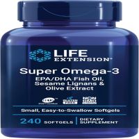 Omega 3 Life Extension Aceite de pescado Super Omega-3 EPA y DHA  240 softgels