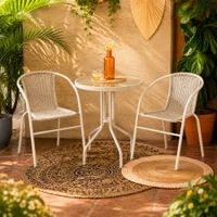 Juego de Terraza Balconero New Bistro Beige 2 Personas Orange
