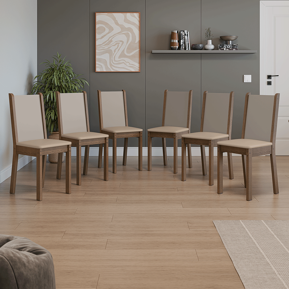 Set de 6 Sillas de Comedor 4291