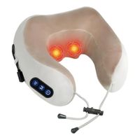 Almohada De Masaje Cervical Cuello Portátil Recargable