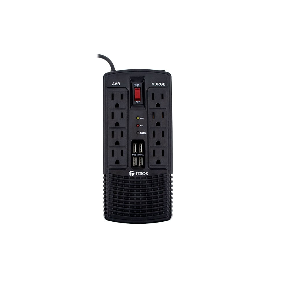 Estabilizador de voltaje TEROS TE-7180 AVR1200VA 600W 184-276 VAC