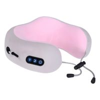 Almohada De Masaje Cervical Cuello Portátil Recargable Rosado