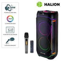 Torre de Sonido Halion HA 1045 Mambo TWS USB FM RGB + Micrófono