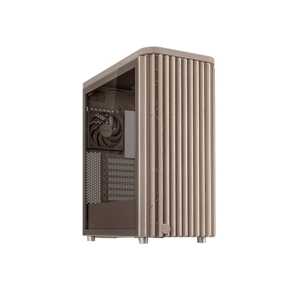Case ASUS ProArt PA401 Wood Edition Beige Tempered Glass Panel