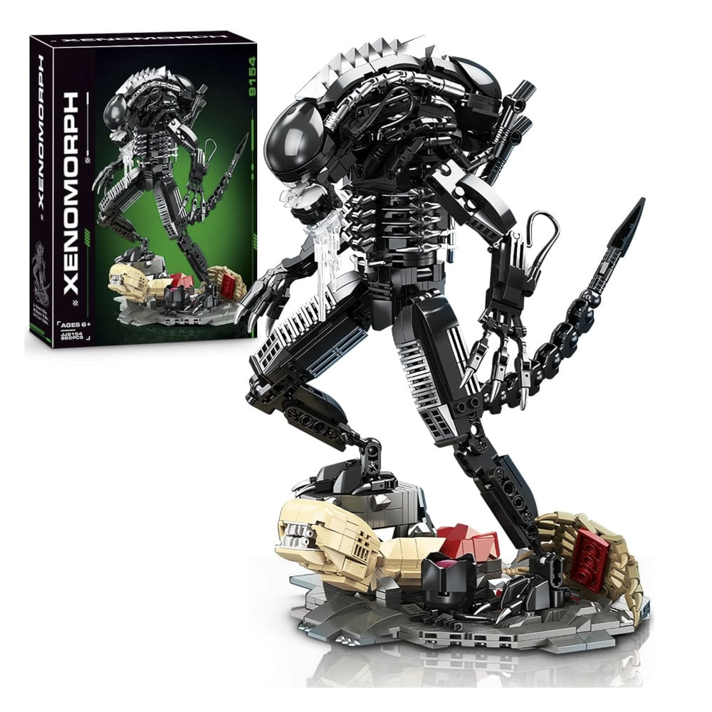 Bloques de construccion HIGH GODO Alien Mech Xenomorph Warrior JJ9154 882 Piezas