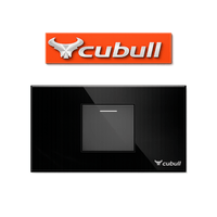 CAJA DE 10 INTERRUPTOR SIMPLE EMPOTRABLE NEGRO ESPEJO
