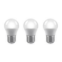 Pack x3 Foco LED Pavonado G45 Bolita 6W E27 Luz Blanca ExtraLED