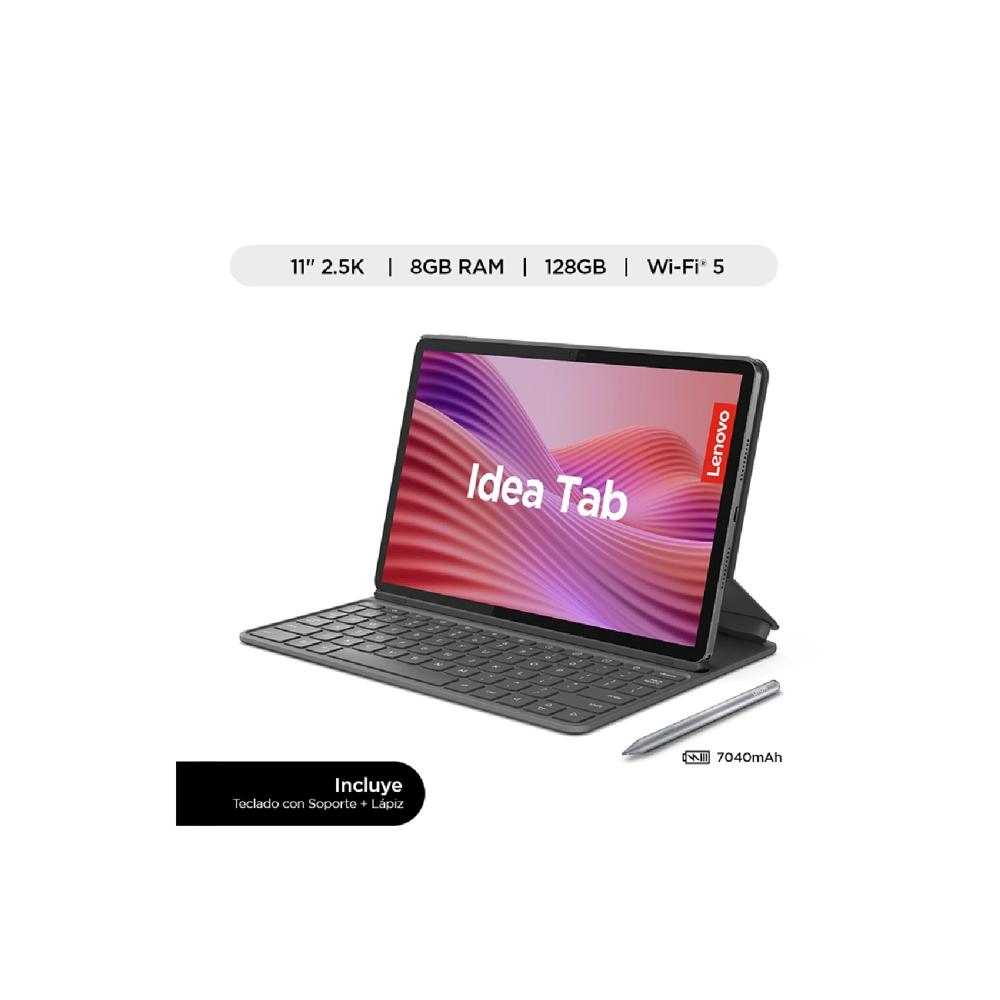Tablet Lenovo Idea Tab TB336FU con Tab Pen Plus y Folio Keyboard 11 2.5K 8GB 128GB con AI Gris