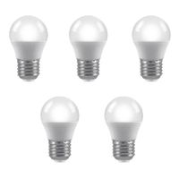 Pack x5 Foco LED Pavonado G45 Bolita 6W E27 Luz Blanca ExtraLED