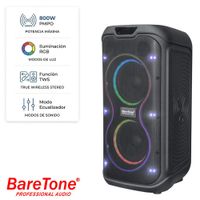 Parlante Baretone MAX-265E1 800W PMPO USB BT TWS Luces RGB