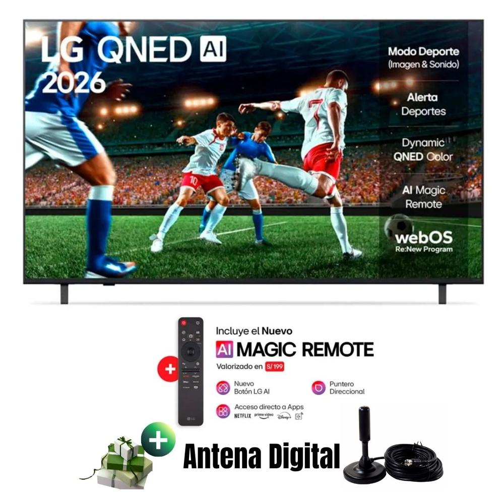 Televisor Smart TV 55'' LG QNED UHD 4K 55QNED73ASA 2026 - Ant