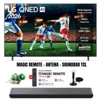 Televisor Smart TV 55'' LG QNED UHD 4K 55QNED73ASA 2026 - Ant - Magic - Soundbar TCL