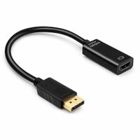 Adaptador DisplayPort a HDMI Hembra Convertidor DP Para Laptop PC Monitor Proyector