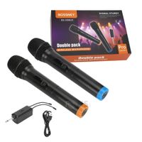 Doble micrófono inalámbrico UHF Profesionales Bossney