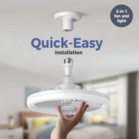 Foco Ventilador Ahorrador Led Multifuncional Hogar con Control