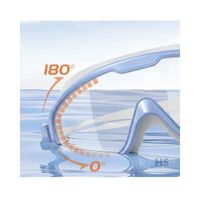 Lentes de Natación con Protección UV y Tapones de Oído - Color celeste