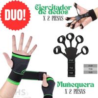 PACK Muñequera x 2 unidades + Ejercitador de Dedos x 2 uni.