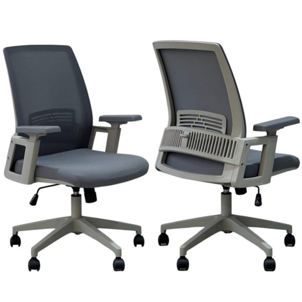 Silla Tatiana Bg Gris Giratoria - Ziyaz
