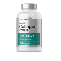 Proteína de colágeno múltiple 2000 mg  180 cápsulas Colágeno hidrolizado tipo I II III V X