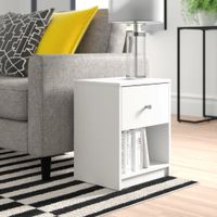 Velador Moderno Gus Blanco R&R Muebles