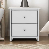 Velador Moderno Alex Blanco R&R Muebles
