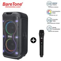 Promo Baretone Parlante MAX-265E1 PMPO 800W + Micrófono Inalámbrico WM 2401