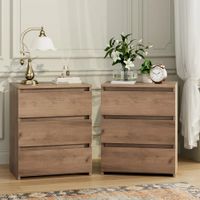 Pack 2 Veladores Moderno Matt Panela R&R Muebles