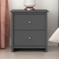 Velador Moderno Alex Plomo R&R Muebles