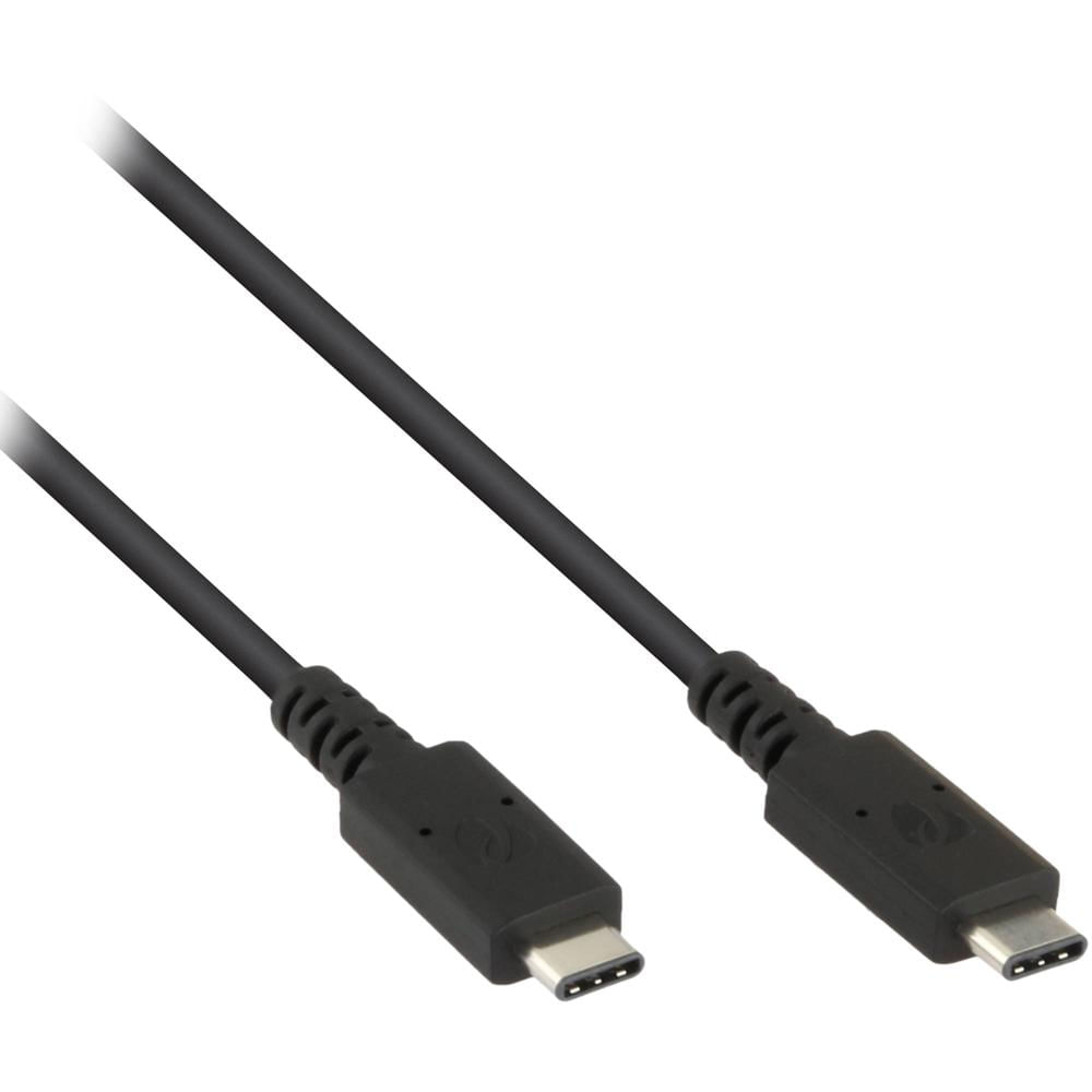 Pearstone Cable USB 2.0 Type-C de Carga y Sincronización 6' Negro - Conector Reversible,