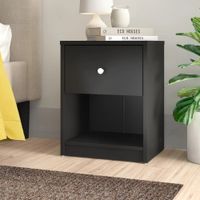 Velador Moderno Gus Negro R&R Muebles