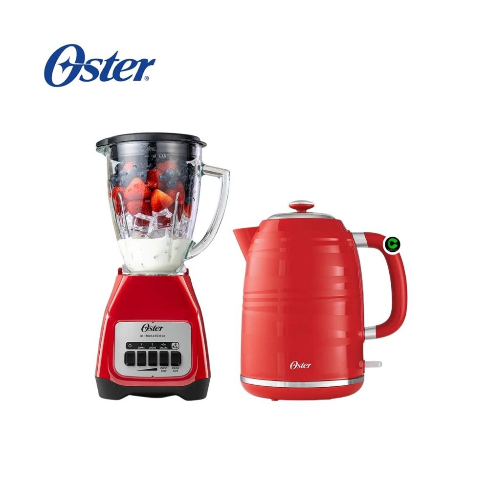 Combo Oster Licuadora BLSTKA GRPB 1.5 Lt - Hervidor BVSTKT4177R 1.7 Lt