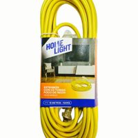 Extensión eléctrica Vulcanizada 10 Metros Amarillo Home Light - Uso Doméstico y Profesional