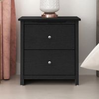 Velador Moderno Alex Negro R&R Muebles