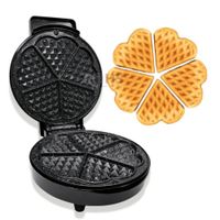 Wafflera Eléctrica BOMA 1000W Antiadherente Con Diseño De Corazón 5 Secciones