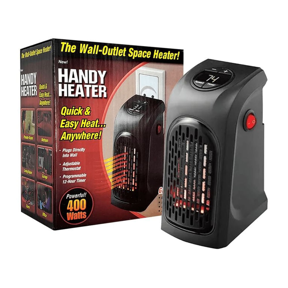 Calefactor Portátil de Pared 400 Watts