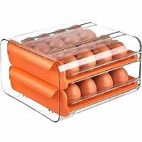 ORGANIZADOR DOBLE DE HUEVOS 2 NIVELES PARA 32 HUEVOS - COLOR ALEATORIO