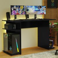 Escritorio Gamer Moderno para PC y Consola 9424 - Negro
