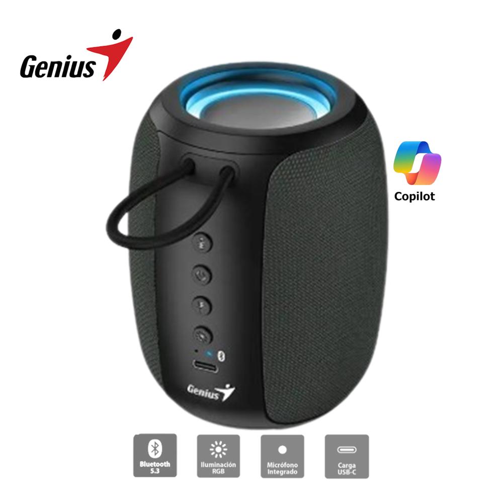 PARLANTE SP-915BT BLUETOOTH 5.3 MICRO INTEGRADO RGB 5W RMS GRIS