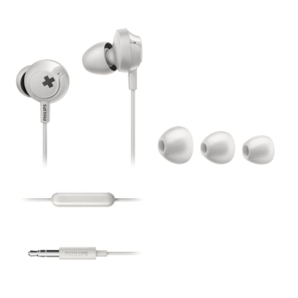 Audifonos SHE4305 Philips cable con micrófono - BLANCO