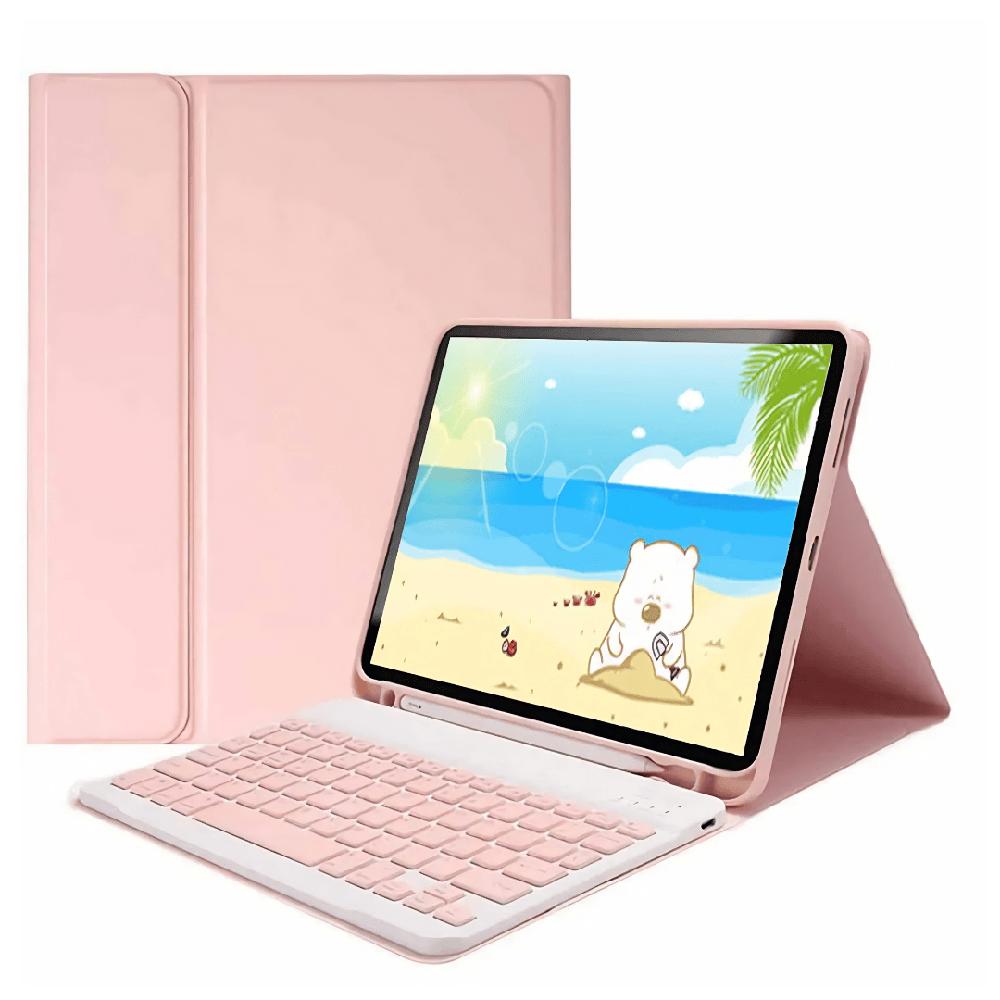 FUNDA SMART COVER CON TECLADO TOUCH PARA REDMI PADSE PAD2 ROSADO
