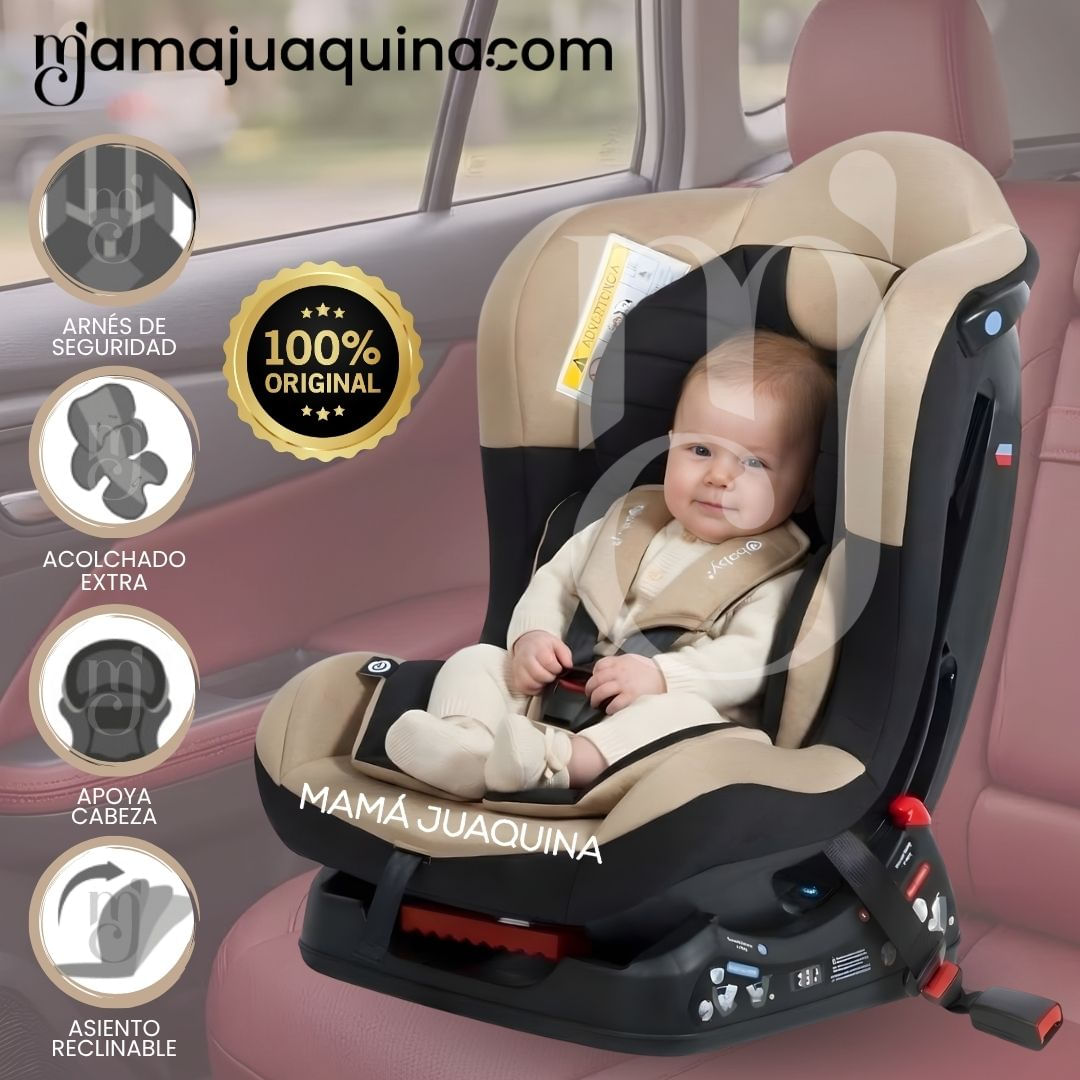 Silla de Auto Reclinable MASI Beige-Light
