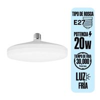 Ufo LED E27 20W Luz Fría Lightech