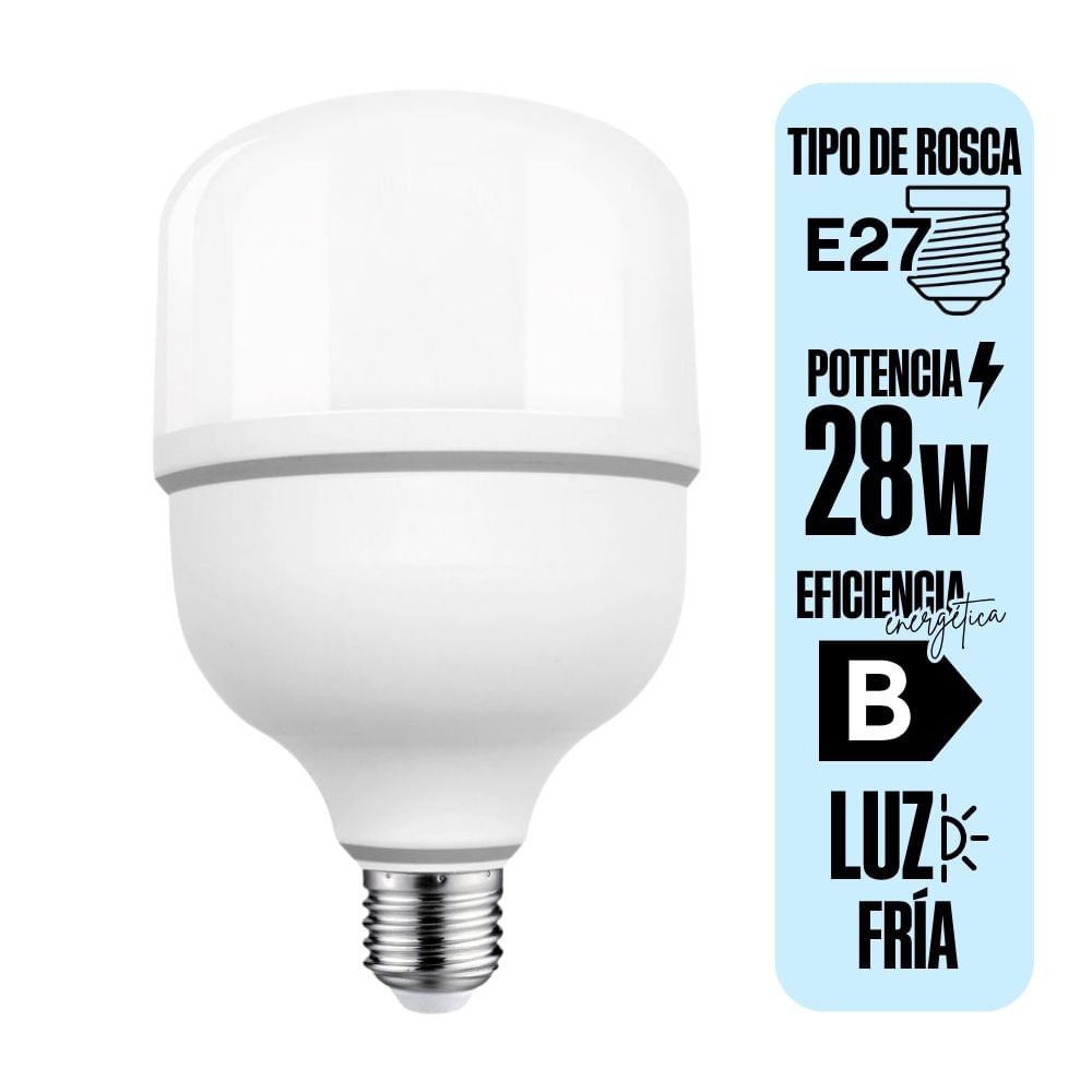 Foco LED E27 28W Orange High Power Luz Fría