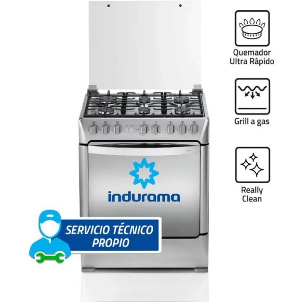Cocina Indurama Galicia Zafiro 6 Quemadores - Croma