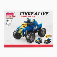 Carro de Bloques Armable 3 en 1 Juguete Educativo Para Niños 138 Piezas