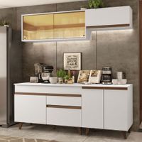 Mueble de Cocina Integral Reims 190 cm con Encimera - Blanco 01